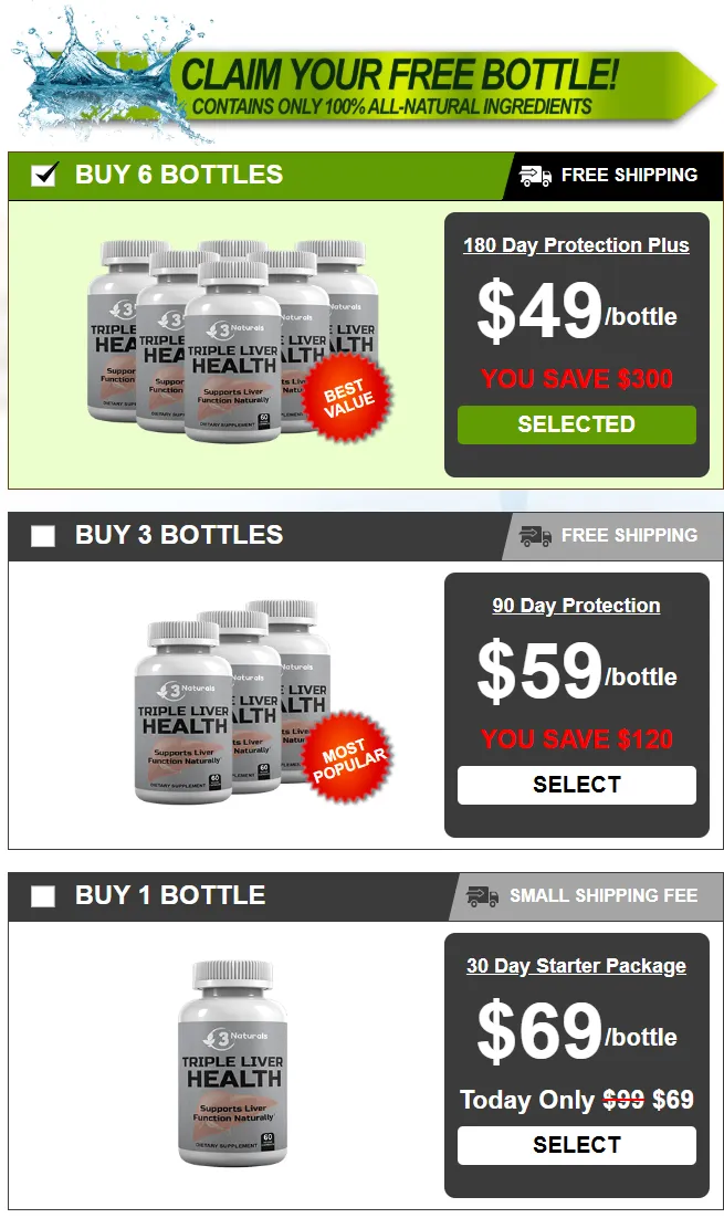 Triple Liver Health Pricing
